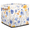Multicolor 3, variant on CURLYOOT Lotus Flower Cube Storage Bin, 13 x 13 x 13 Storage Cube Bins for Organizing, Floral Pink Fabric Foldable Baskets with Handles for Closet, Shelves, Clothes