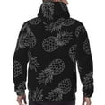 thumbnail image 6 of Bingfone White Pineapples Men'S Drawstring Hoodie Long Sleeve Pocket Sweatshirts-3x-Large, 6 of 9