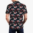 thumbnail image 5 of Rocae Rose Flowers for Men's Short Sleeve Polo Shirt, Quick Drying Performance Moisture Wicking Sports Men's Golf Shirt 3X-Large, 5 of 9