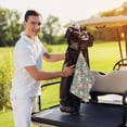 thumbnail image 6 of Easygdp Rose Flowers Golf Towel 24x16in for Men and Women with Carabiner Clip for Easy Attachment, 6 of 8