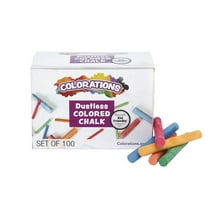 Colorations DustLite Colored Chalk - 100 Pieces