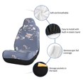thumbnail image 6 of Salouo Watercolor Flowers Butterfly Pattern Car Seat Covers,Universal Car Seat Protectors Easy to Install Car Cover Car Accessories Auto/rucks/Van/SUV-2 PCS, 6 of 9