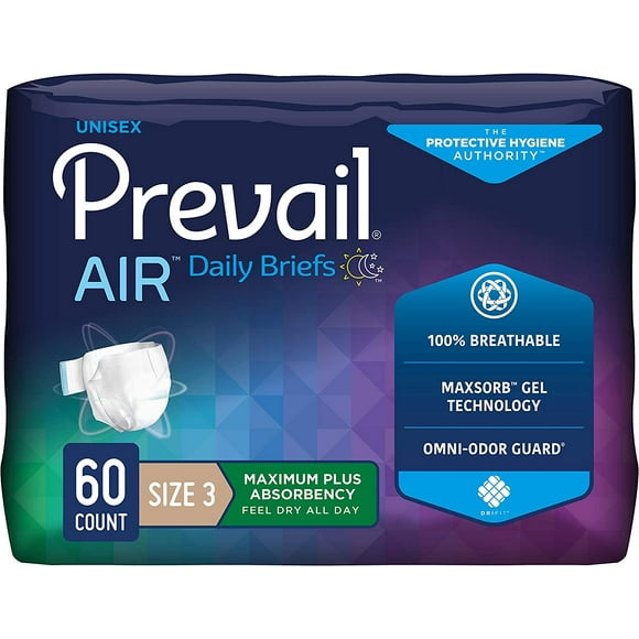 Prevail Air Plus Adult Diapers XL- 60qty