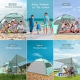 thumbnail image 4 of Carpa de playa Elegear con toldo para 6 a 8 personas, color verde, 4 of 9