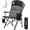 Black, variant on Overmont Camping Chair with Lumbar Support for Adults - Oversized with High Back Supports 450 LBS - Heavy Duty Folding Chair Portable for Outdoor Lawn Patio Balcony with Patent No.: US D1.028.543 S