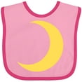 thumbnail image 3 of Inktastic Cute Yellow Moon Boys or Girls Baby Bib, 3 of 4