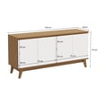 thumbnail image 3 of Aparador Bufetero Canela/Blanco 4 Puertas 156 cm Kappesberg, 3 of 10