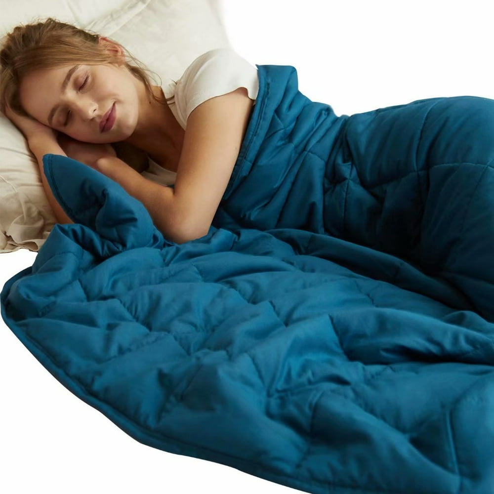 MerryLife Weighted Blanket 20 lbs 60" X 80" Twin Size Glass Beads