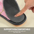 thumbnail image 6 of IAUYY Memory Foam House Slippers Suitable for Both Men and Women. Comfortable, Anti-Slip Plush Flat-Bottomed Slippers The Best Holiday Gift A Soft Blush, 6 of 9