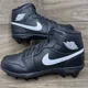 thumbnail image 1 of N I-K-E Jo r-dan 1 Mid TD Black White Football Cleats DS Size 10.5 (FJ6805-001), 1 of 6