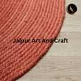 thumbnail image 3 of Jaipur Art And Craft Indian Natural Hand Braided Jute Oval Rug Area Rug Home Decor Floor Carpet Rug Size - (9x12 Sq Feet), (108x144 Inches), (270x360 CM), 3 of 7