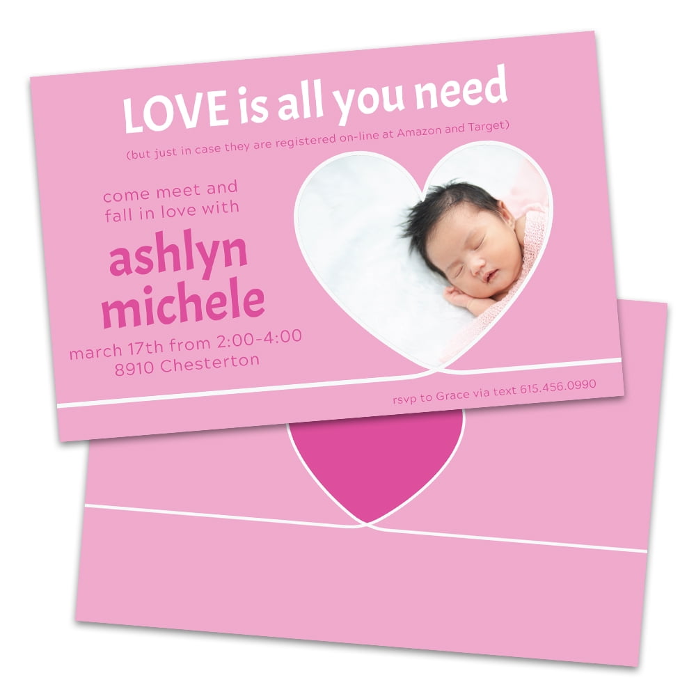personalized baby shower invitations walmart
