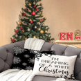 thumbnail image 2 of 12x20 Christmas Throw Pillow Covers, Decorative Outdoor Farmhouse Snowflake Welcome Winter Buffalo Plaid Xmas Christmas Pillow Shams Cases Slipcovers Set of 4 for Couch Sofa Decorations, 2 of 5