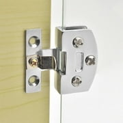 1x Silver Zinc Alloy Glass Hinge Cupboard Showcase Cabinet Hinge For 5-8mm Glass