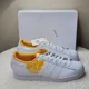 thumbnail image 3 of NWT Adi - das mens Superstar Casual Sneakers Size 12 White/White/Active Gold, 3 of 6