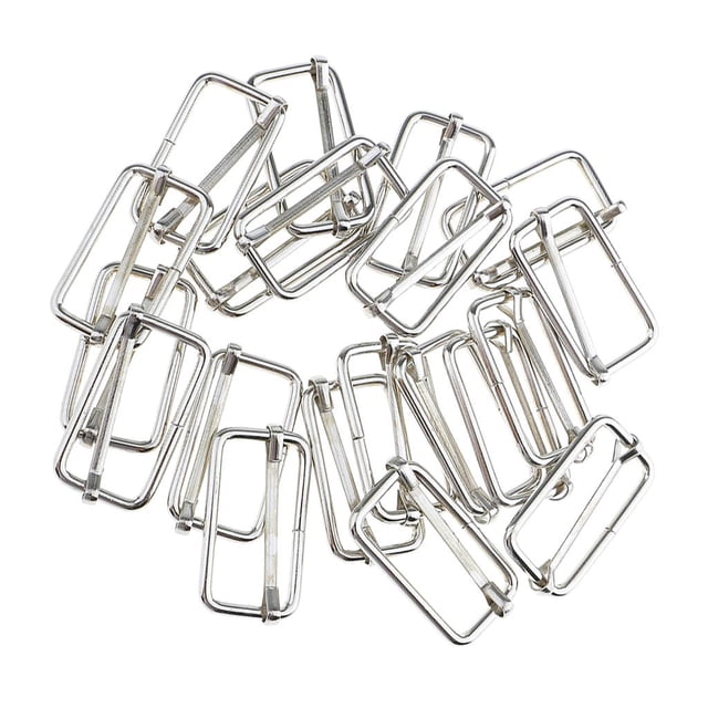 simhoa 20 Pcs Boucles Réglables Carrées en Métal Connecteurs de Sangle de Sac pour Sac à Main DIY 32x16x2.8mm