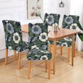 thumbnail image 2 of Yayeee 4 Pack Dining Chair Covers Stretch Parson Chairs Slipcovers Seat Protector, Dark Floral, 2 of 6