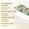 thumbnail image 6 of Cottagecore Peel and Stick Wallpaper 23.6in x 9.8ft Vintage House Tree Soft Green Pink Tones Contact Paper Vinyl Waterproof Self Adhesive Wall Paper for Bedroom Shelf Cabinet Renter Friendly, 6 of 8