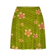 thumbnail image 3 of ZZwxWA Pants Women Wide Leg Trendy Flowy Sports Striped Floral Cute Summer Beach Party Leisure Elastic Bottoming Tie-Dye Print Skirt Pants Mid Waist Trousers Green S, 3 of 5
