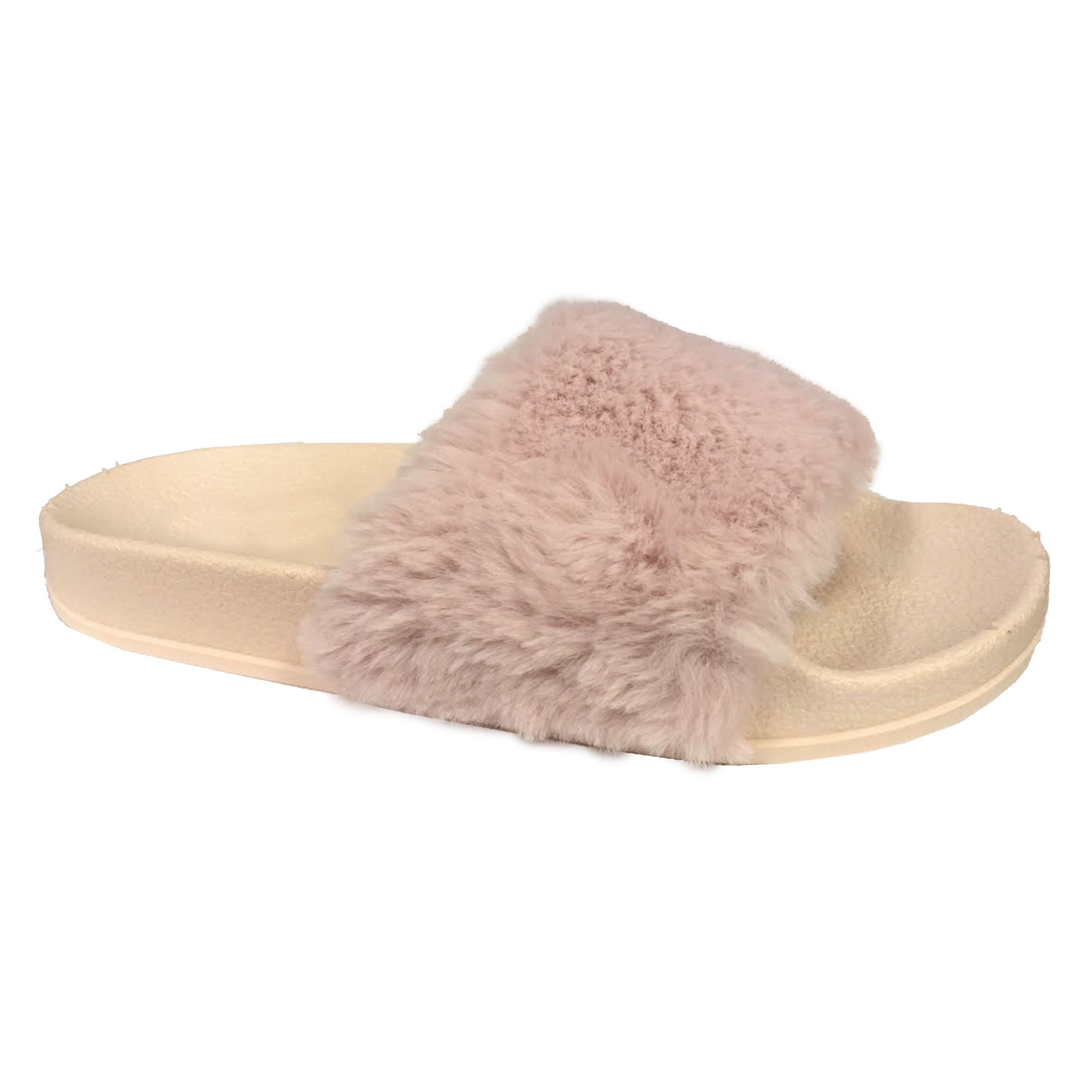 puffy woven slides