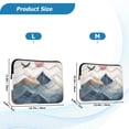 thumbnail image 4 of FORMRS 13-13.3 inch Laptop Sleeve Case Soft Carrying Quilted Computer Bag Cover, Art Mountains, 4 of 7
