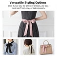 thumbnail image 6 of 2-Pack Satin Sash Belt for Women, Plus Size Silk Feeling Tie Bow Waist Belt, Wedding Bridesmaid Prom Dress Accessory, Hair Wrap, 6 of 6