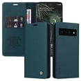 thumbnail image 1 of Funda para Google Pixel 6 Pro Estuche de Cuero PU Tipo Cartera con Ranuras para Tarjetas y Cierre Magnético, 1 of 5