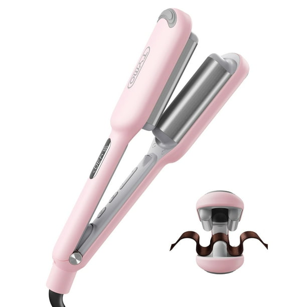Rizador de pelo TYMO ROVY Waver, 3 barriles, 1 pulgada, rosa