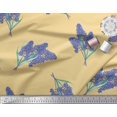 thumbnail image 2 of Soimoi Georgette Viscose Fabric Lavender Flower Fabric Prints By Yard 42 Inch Wide, 2 of 3