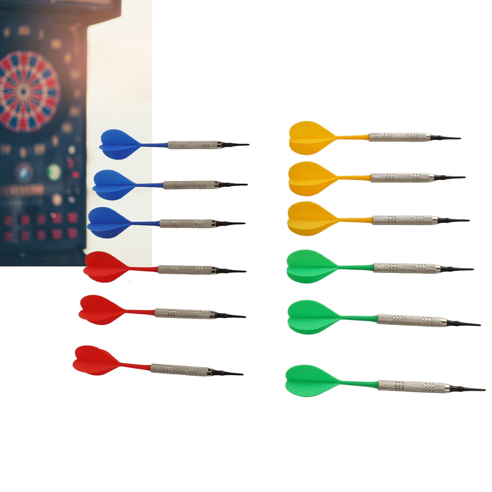 Pwshymi Jeu de fléchettes à pointe souple Jeu de fléchettes