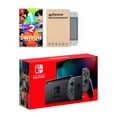 thumbnail image 1 of Nintendo Switch Gray Joy-Con Console 1-2 Switch Bundle, with Mytrix Tempered Glass Screen Protector - Improved Battery Life Console with the Best Party Game Nintendo HADSKAAAA, 1 of 2