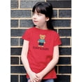 thumbnail image 2 of Funny And Happy Toy Bear T-Shirt Juniors -Image by Shutterstock,  Small, 2 of 4