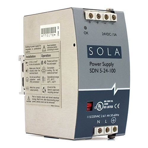 50/60 Hz 12 VDC 2.5 Amp Sola/Hevi-Duty SCP30S12-DN DC Power Supply
