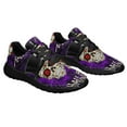 thumbnail image 6 of Happy Haunting Sugar Skull Halloween Shoes Sneakers for Women Men Black Size 8, 6 of 7