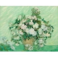 thumbnail image 2 of Van Gogh, Vincent 32x26 Gold Ornate Wood Framed with Double Matting Museum Art Print Titled - Roses, 1890, 2 of 4