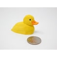 thumbnail image 3 of Baby Duck Yellow Bird Figure Statue Wood Decor Small Animal Bath Tub Miniature Carving, 3 of 3