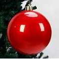 thumbnail image 2 of HomeDM Christmas Balls Ornaments - Red 15cm/5.91" Shatterproof Christmas Tree Ornaments Plastic Hanging Balls for Holiday Wedding Party Decoration, 2 of 7