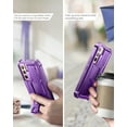 thumbnail image 2 of Dexnor for Samsung Galaxy S22 Plus Case, [Built in Screen Protector and Kickstand] Heavy Duty Military Grade Protection Shockproof Protective Cover for Samsung Galaxy S22 Plus 5G,Purple, 2 of 7