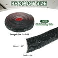 thumbnail image 2 of Uxcell Moldura de Pared Flexible 1.4" 16.4 Pies Autoadhesiva DIY Peel and Stick Moldura de Pared Tira de Calafateo Flexible para Techo Gabinete Espejo Decoración del Hogar, Negro, 2 of 6