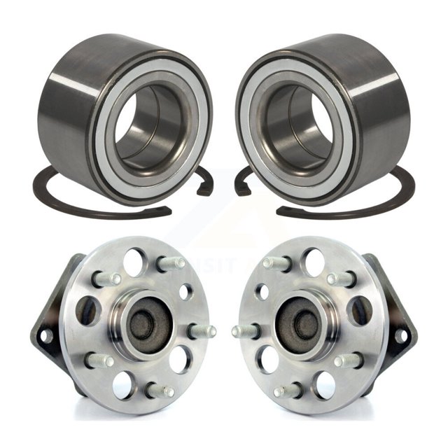 Kugel Front Rear Wheel Bearing and Hub Assembly Kit for Car 1998-2003 Toyota Sienna - Left Right Side (Driver Passenger) K70-101523