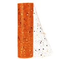 thumbnail image 4 of Halloween Glow in the Dark Glitter Tulle Black, Orange, Purple Set of 3 Great for Fall Winter Halloween Holiday Floral Arrangement Decoration, 4 of 5