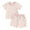 Pink, variant on Bagilaanoe 2pcs Toddler Baby Girl Boy Shorts Set Short Sleeve Checkerboard T Shirt Tops + Shorts 6M 12M 18M 24M 3T Kids Casual Summer Clothes