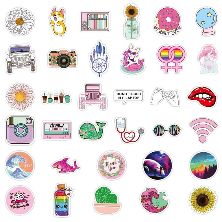 50pcs Letter Holographic Stickers For Water Bottles, Waterproof Resin Letter  Stickers For DIY Laptops Phones Luggage, Transparent Decoration Stickers  For Girls Students Teens Adults