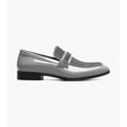 thumbnail image 2 of Stacy Adams Spratley Moc Toe Saddle Slip On Dress Shoes Gray 25686-020, 2 of 6
