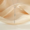 thumbnail image 6 of Bead Bolo Tie Pendant Necklace Silver Clavicle Chain Choker Simple Cool Necklace for Women Daily Wear And Gifting, 6 of 7