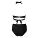 thumbnail image 4 of Traje de Baño Mujer Conjunto de Bikini Push Up Sexy Para Mujer, Traje de Baño de Dos Piezas de Cintura Alta, Tankini Con Estampado Fruncido Retro, Para Playa, Piscina y Fiesta, 1994, 4 of 4