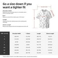 thumbnail image 5 of Goofa Hand Drawn Turtle Printed Men's Casual Short-sleeved Shirt,Lightweight Breathable Button-down,Summer Casual men's top,Versatile Fashion shirt-4X-Large, 5 of 7