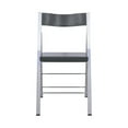 thumbnail image 3 of Menno Modern Acrylic Folding Chair, Set of 4 - Transparent Black, 3 of 7