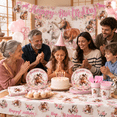 214-piece Hourse Themed Birthday Party Tableware Set, Serves 25 Guests ...