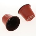 thumbnail image 3 of DOLITY Double Color Flower Plants Plastic Pots Nursery Container 130mm, 3 of 9